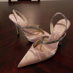 Silver studded dress shoe